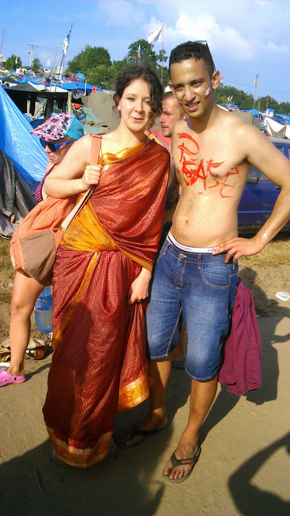 Jay, Indian at his first Woodstock festival in Poland